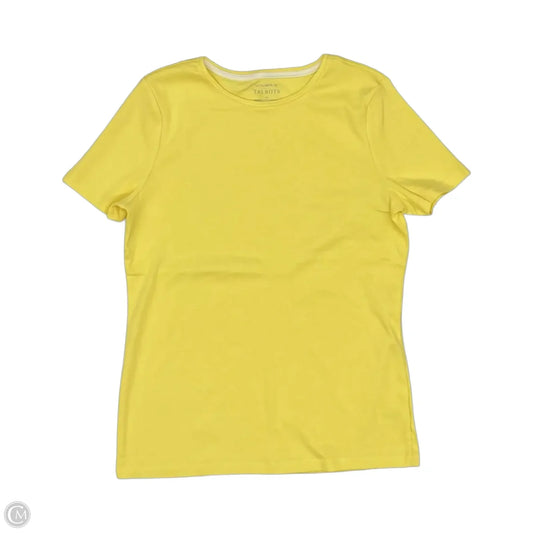Top Short Sleeve By Talbots In Yellow, Size: M