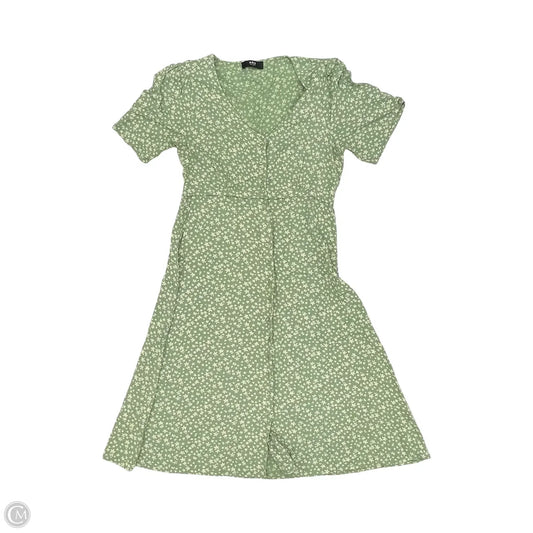 Dress Casual Midi By Able In Cream & Green, Size: M
