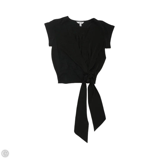 Blouse Short Sleeve By Nine West In Black, Size: S