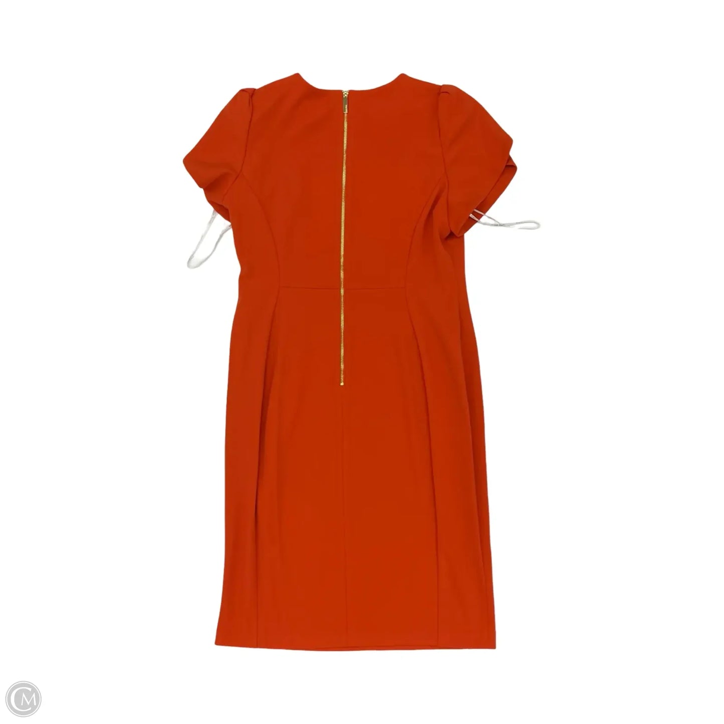 Dress Work By Calvin Klein In Orange, Size: 12