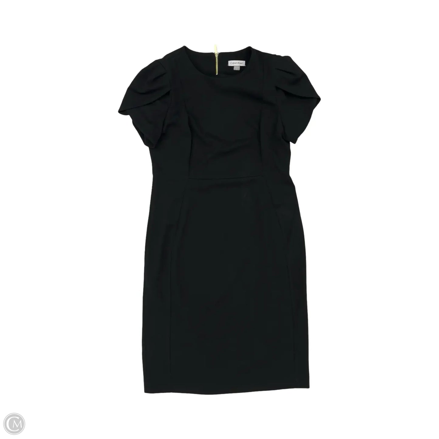 Dress Work By Calvin Klein In Black, Size: 12