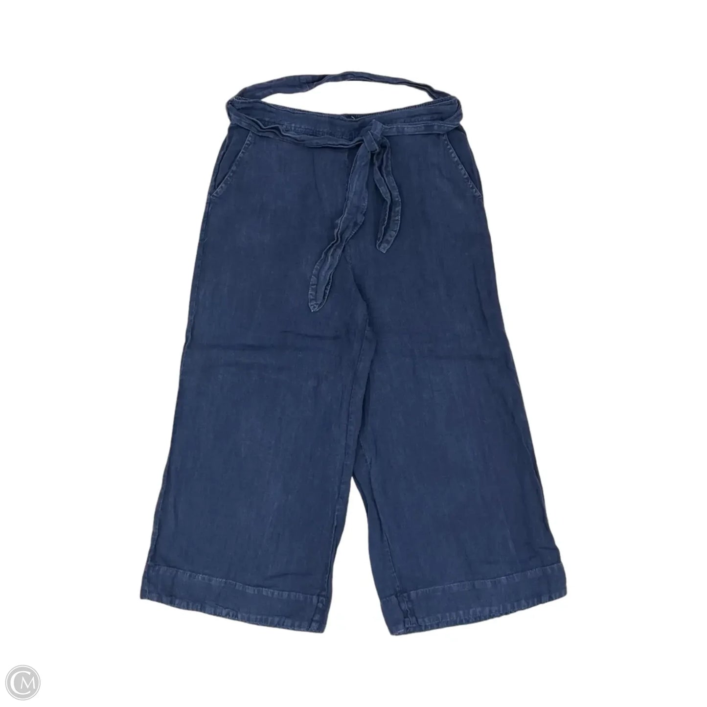 Pants Linen By Cloth & Stone In Navy, Size: M