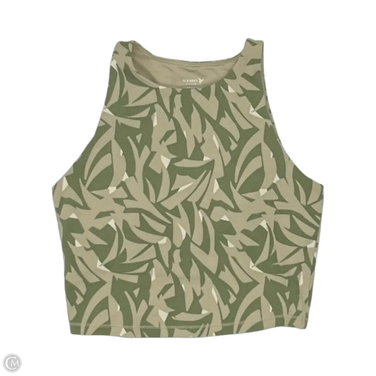 Athletic Tank Top By Old Navy In Green & Tan, Size: M