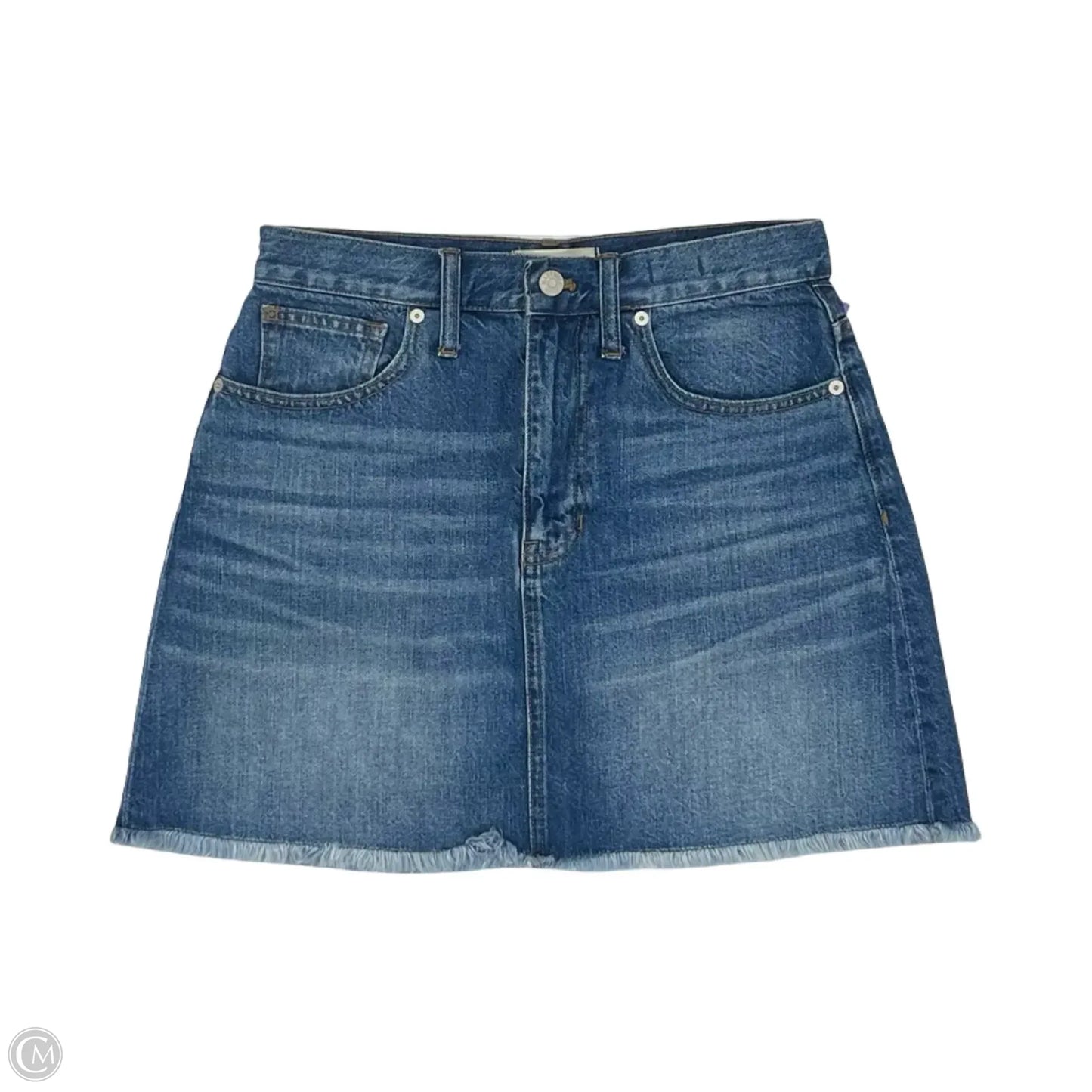 Skirt Mini & Short By Madewell In Blue Denim, Size: 4