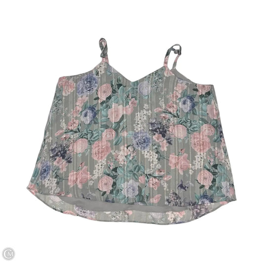 Blouse Sleeveless By Torrid In Floral Print, Size: 1x