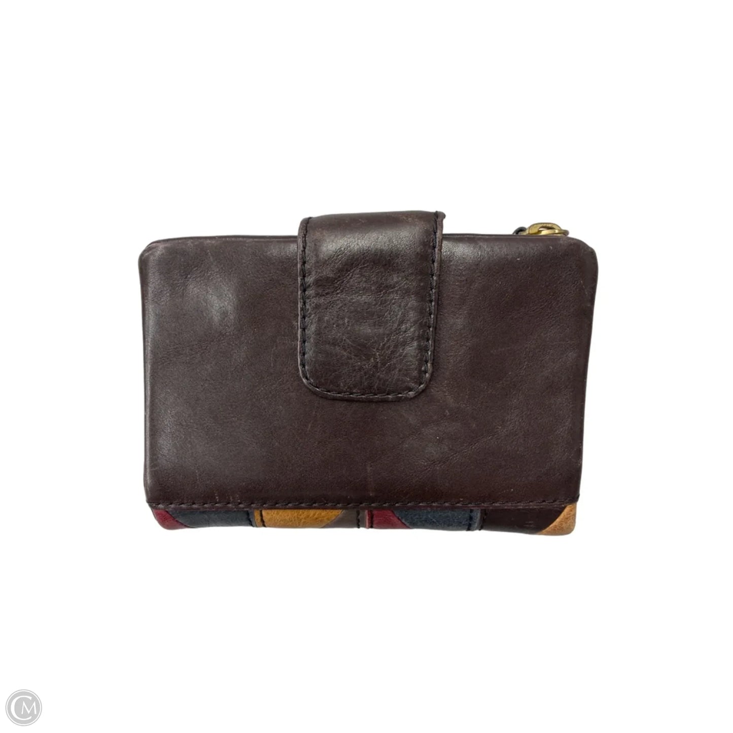 Wallet Leather By Fossil, Size: Medium