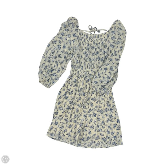 Dress Party Short By Cmf In Blue & Cream, Size: M
