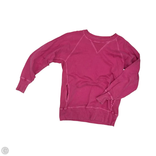Sweatshirt Crewneck By Zenana In Pink, Size: M