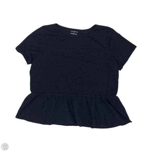 Top Short Sleeve By Talbots In Navy, Size: Xl