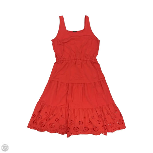 Dress Casual Midi By Talbots In Orange, Size: Xl