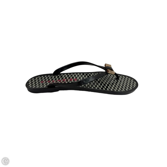 Sandals Designer By Coach In Black & White, Size: 8