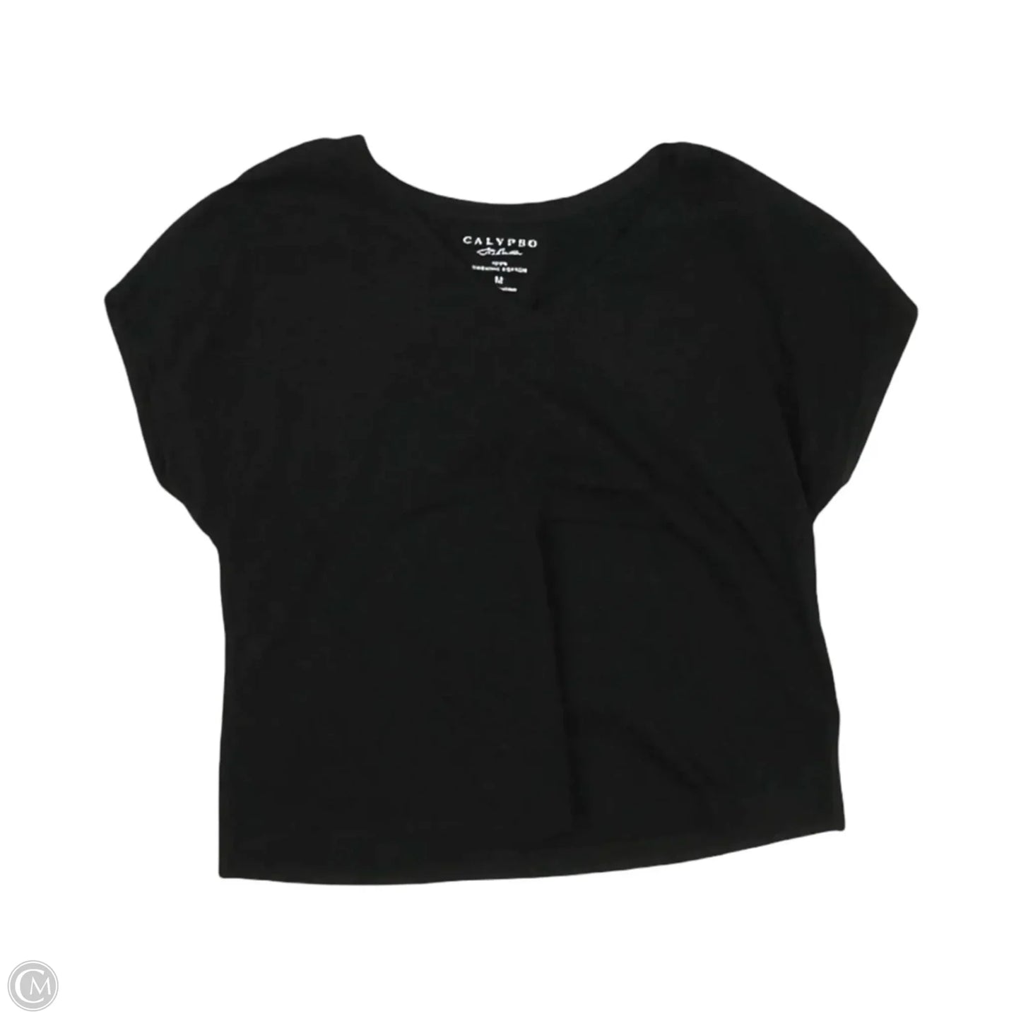 Top Short Sleeve By Calypso St Barth In Black, Size: M