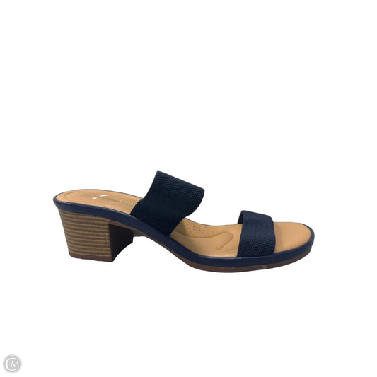 Sandals Heels Block By Cmf In Navy, Size: 8