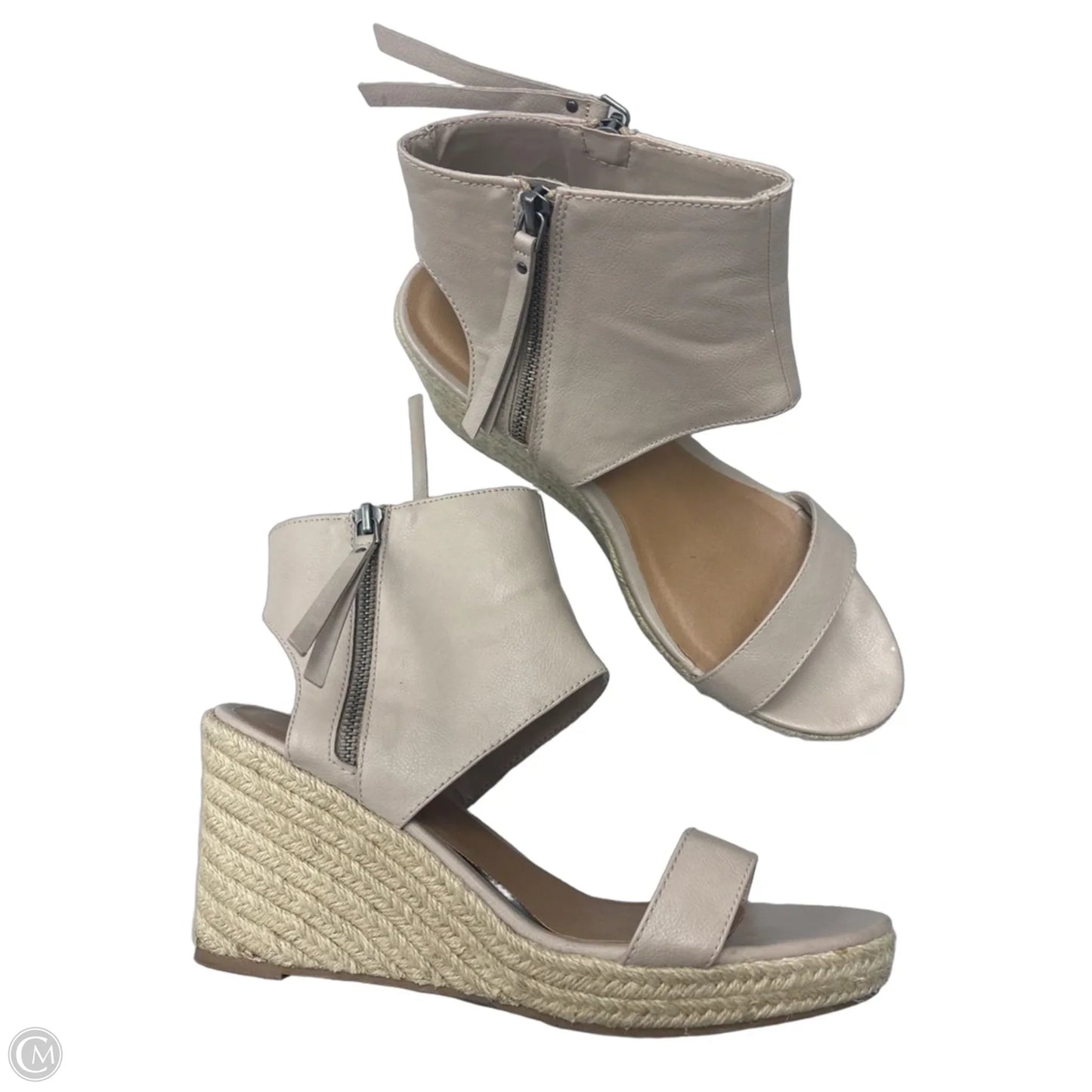 Sandals Heels Wedge By Dolce Vita In Tan, Size: 11