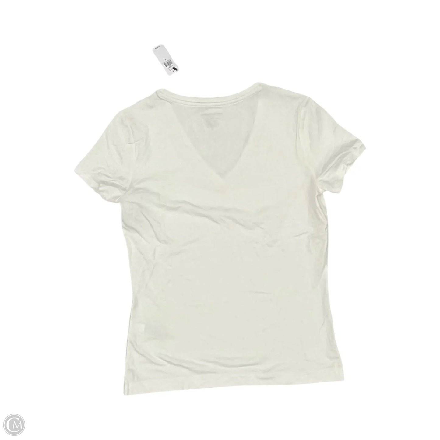 Top Short Sleeve By Banana Republic In Cream, Size: S