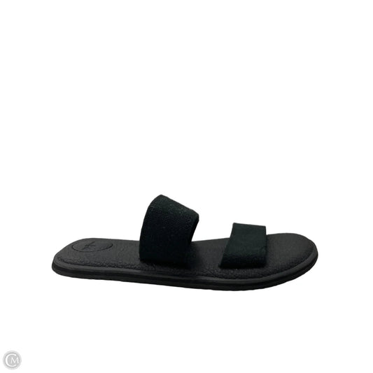 Sandals Flats By Sanuk In Black, Size: Large