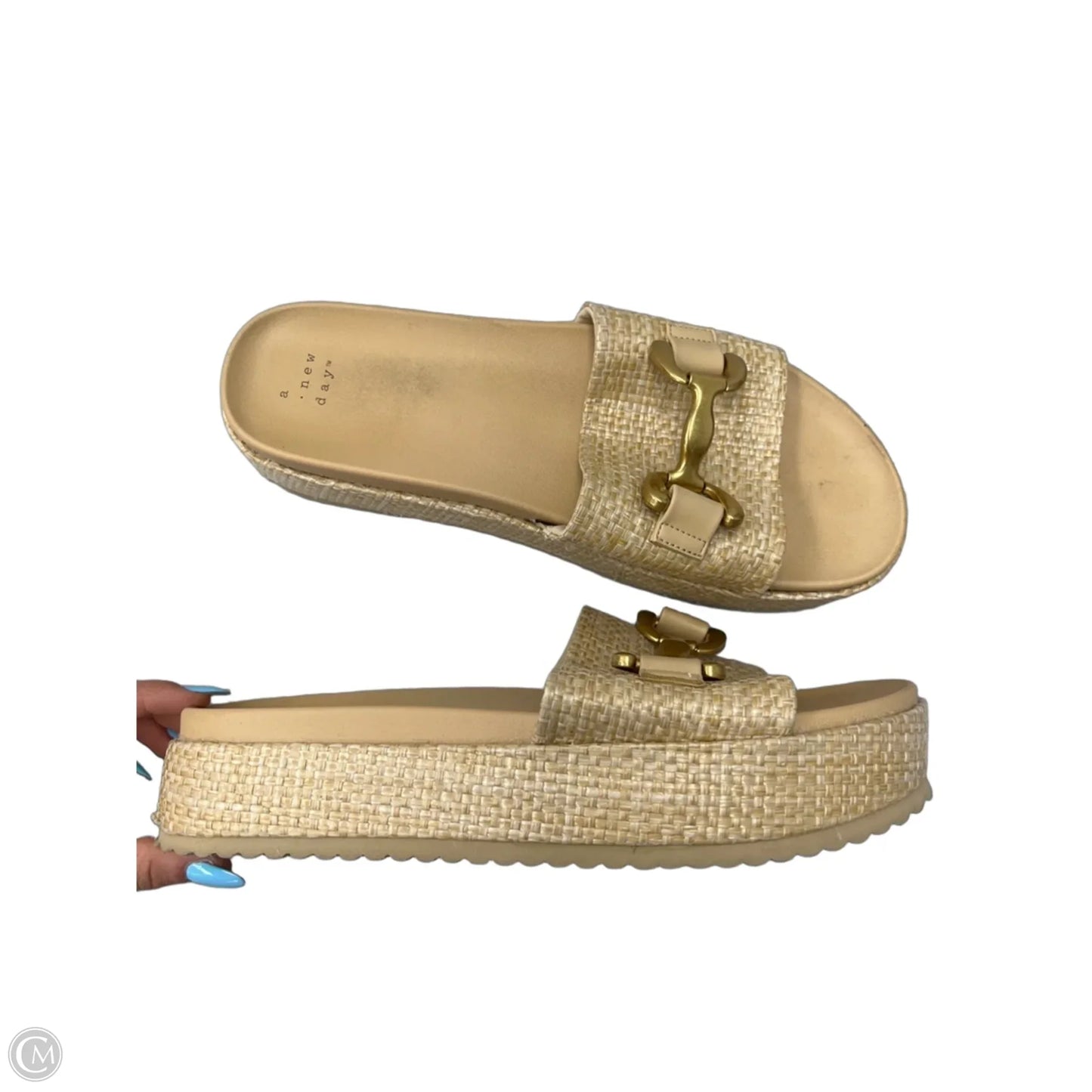 Sandals Flats By A New Day In Brown, Size: 10