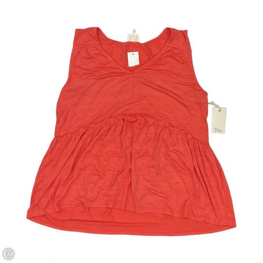 Blouse Sleeveless By Ava James In Orange, Size: S