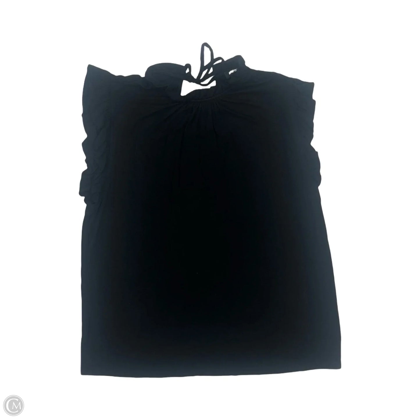 Blouse Short Sleeve By Express In Black, Size: S