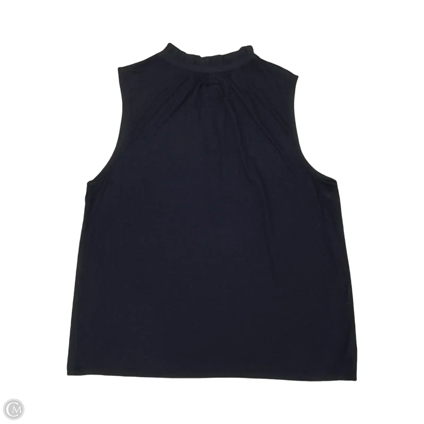 Blouse Sleeveless By Loft In Navy, Size: Xl