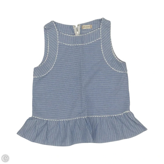 Blouse Sleeveless By Altard State In Blue & Cream, Size: M