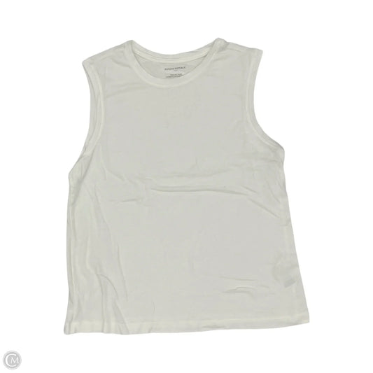 Top Sleeveless By Banana Republic In Cream, Size: M