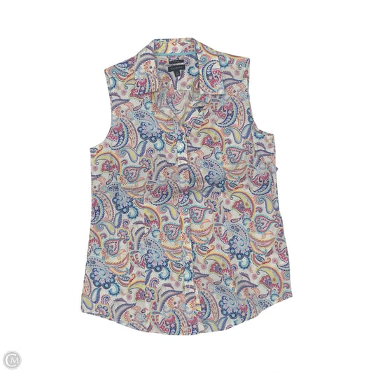 Blouse Sleeveless By Talbots In Multi-colored, Size: Xs