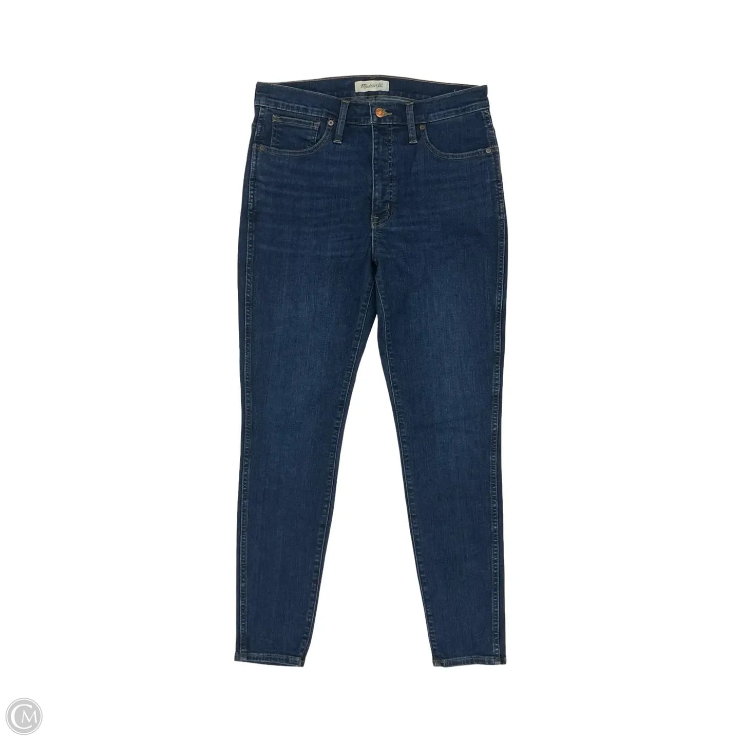Jeans Skinny By Madewell In Blue Denim, Size: 10