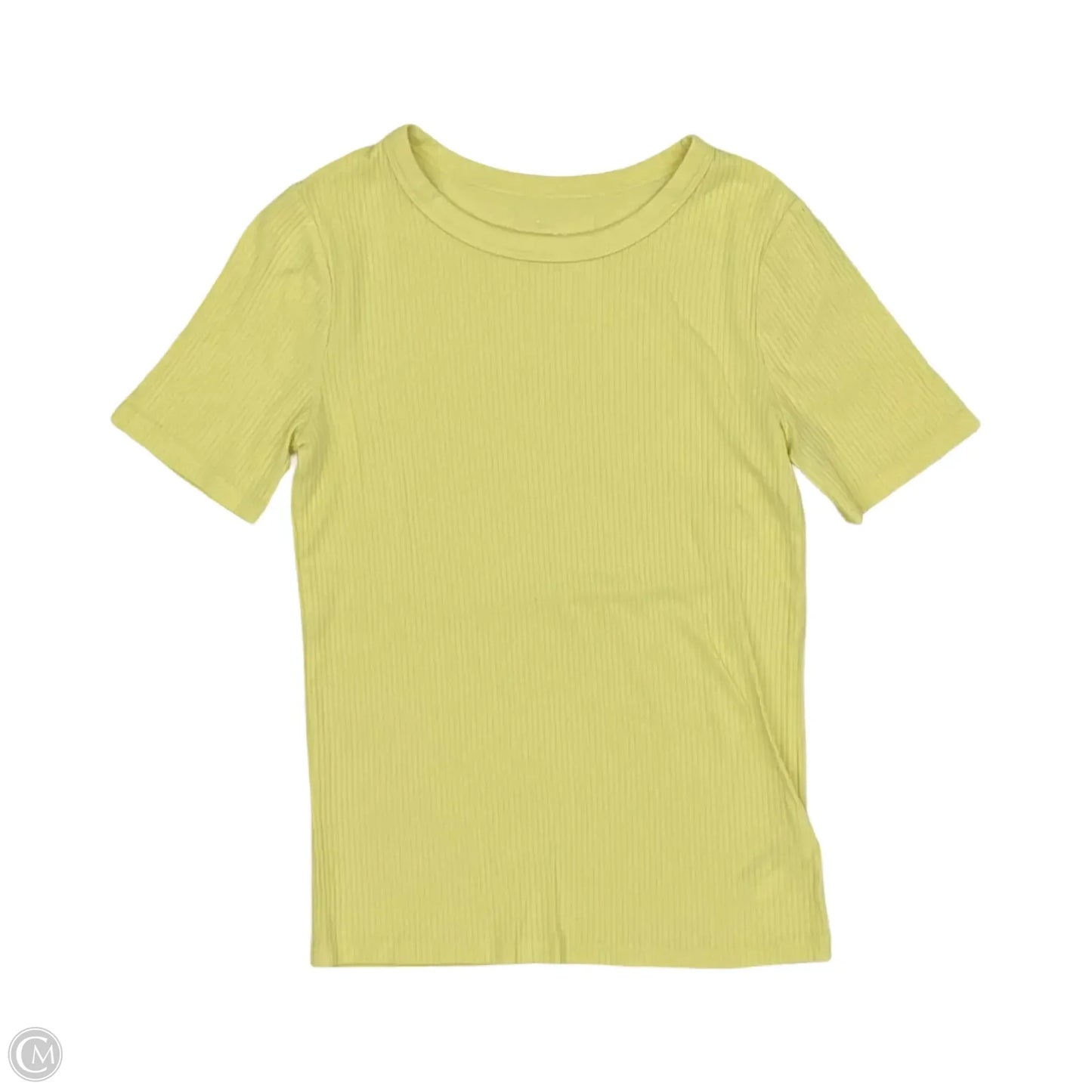 Top Short Sleeve By A New Day In Yellow, Size: S