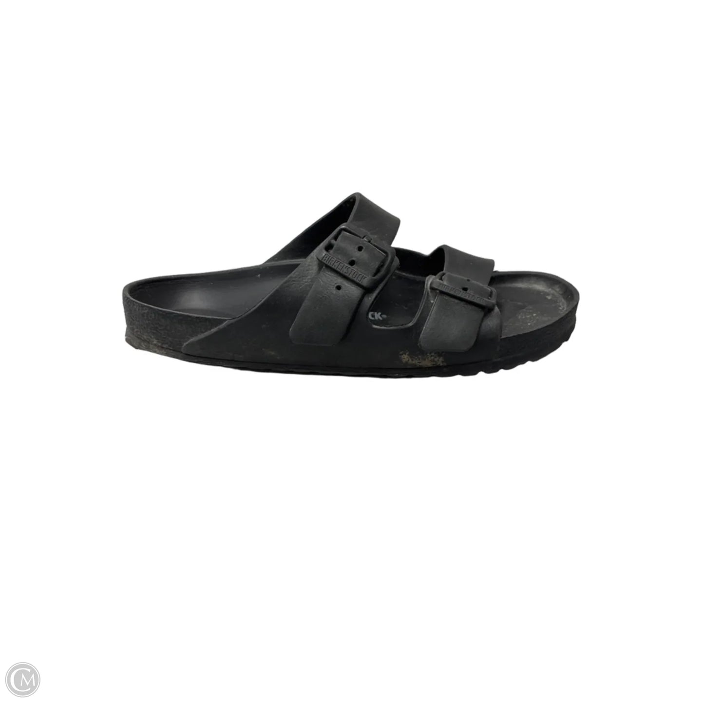 Sandals Flats By Birkenstock In Black, Size: 10