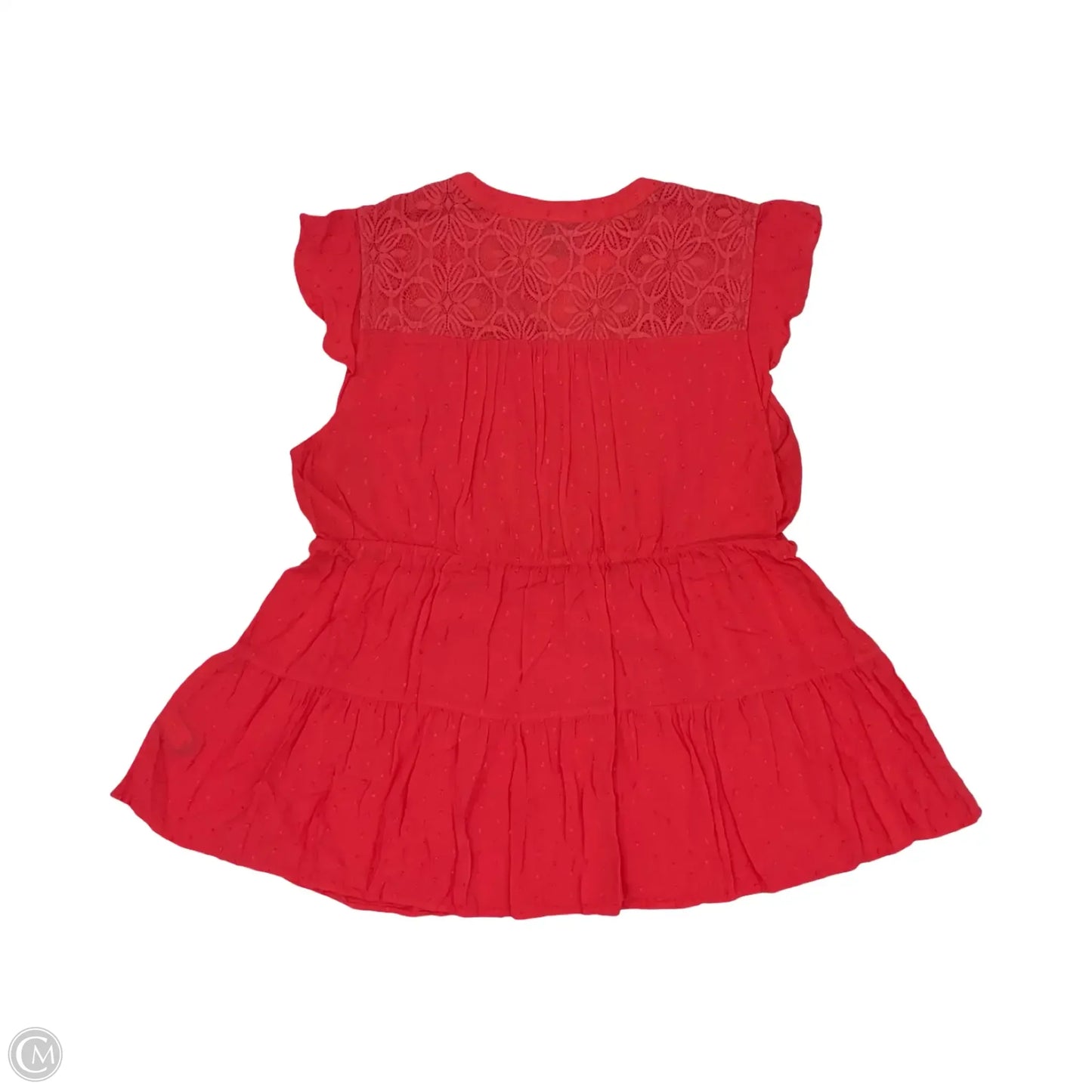 Blouse Short Sleeve By Torrid In Orange, Size: 1x