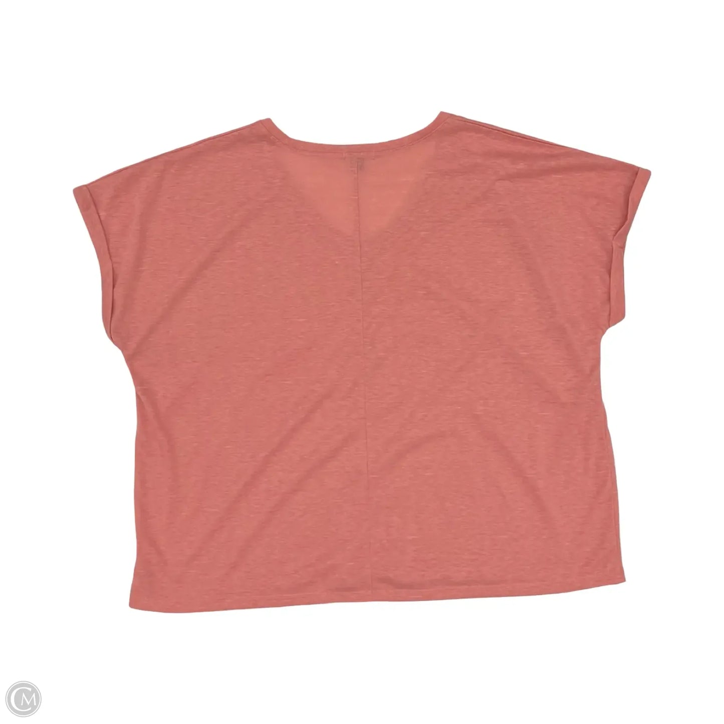 Top Short Sleeve By Falls Creek In Orange, Size: 2x