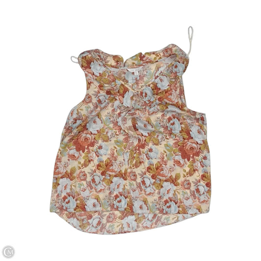 Blouse Sleeveless By Lc Lauren Conrad In Floral Print, Size: Xl