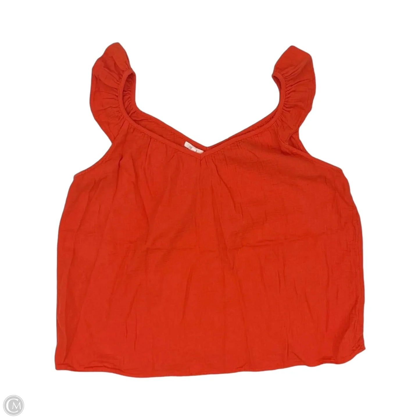Blouse Sleeveless By Maurices In Orange, Size: Xxl