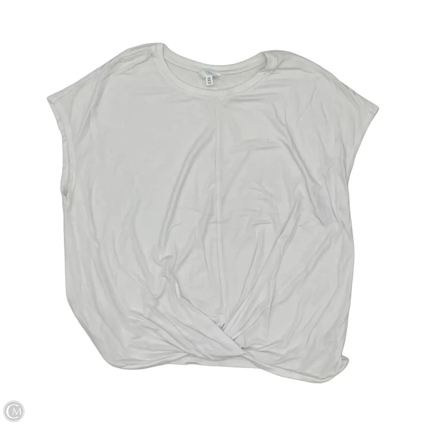 Top Short Sleeve By Time And Tru In White, Size: Xxl