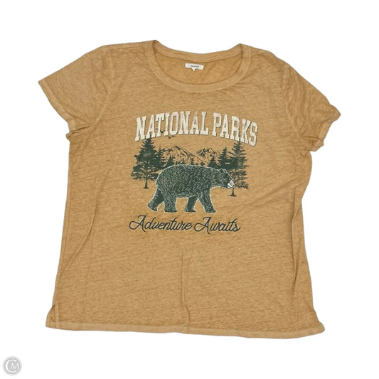 Top Short Sleeve By Maurices In Orange, Size: Xxl