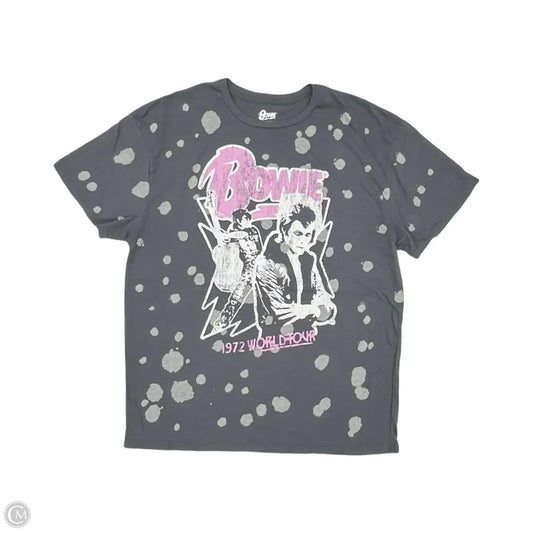 Top Short Sleeve By Clothes Mentor In Grey, Size: L