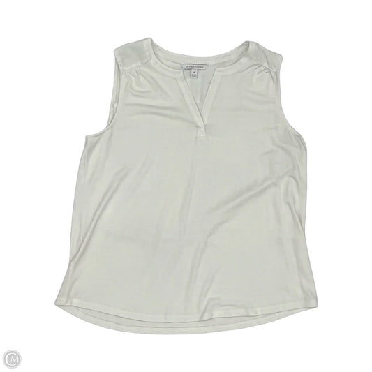 Blouse Sleeveless By 41 Hawthorn In White, Size: Xl