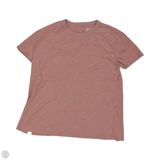 Top Short Sleeve By Maurices In Pink, Size: M