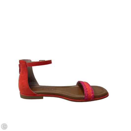 Sandals Flats By Kelly And Katie In Orange & Pink, Size: 6.5