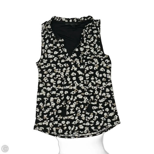 Blouse Sleeveless By White House Black Market In Black & Cream, Size: Xs
