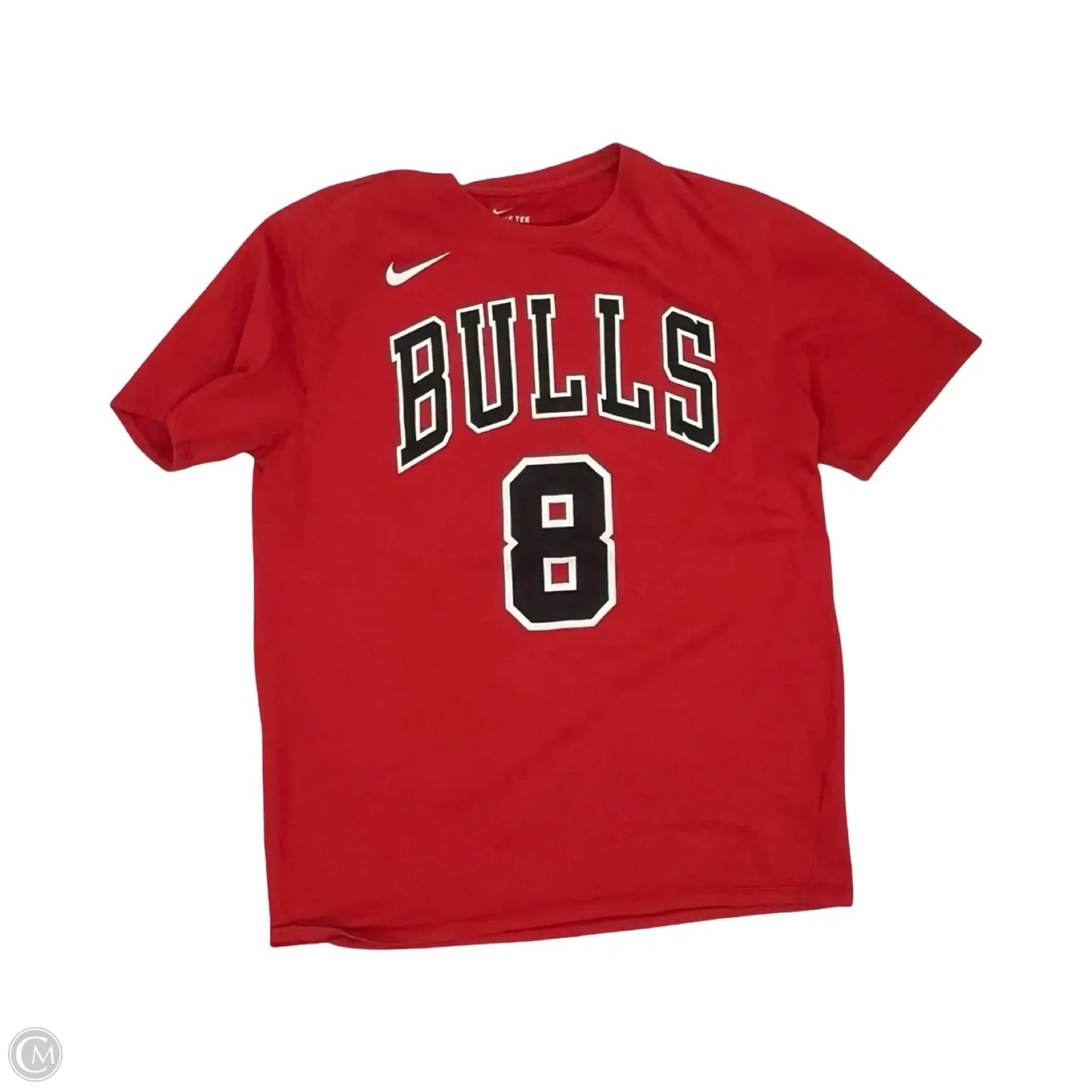 Athletic Top Short Sleeve By Nike In Red, Size: L