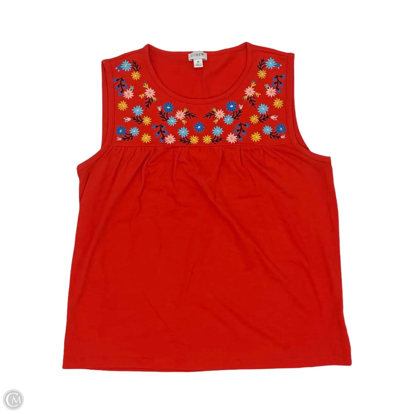 Top Sleeveless By J. Crew In Red, Size: M