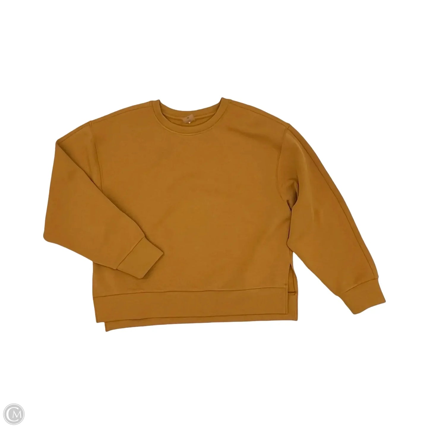 Sweatshirt Crewneck By Calia In Orange, Size: M
