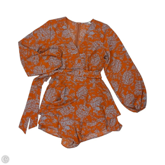 Romper By Cme In Blue & Orange, Size: S