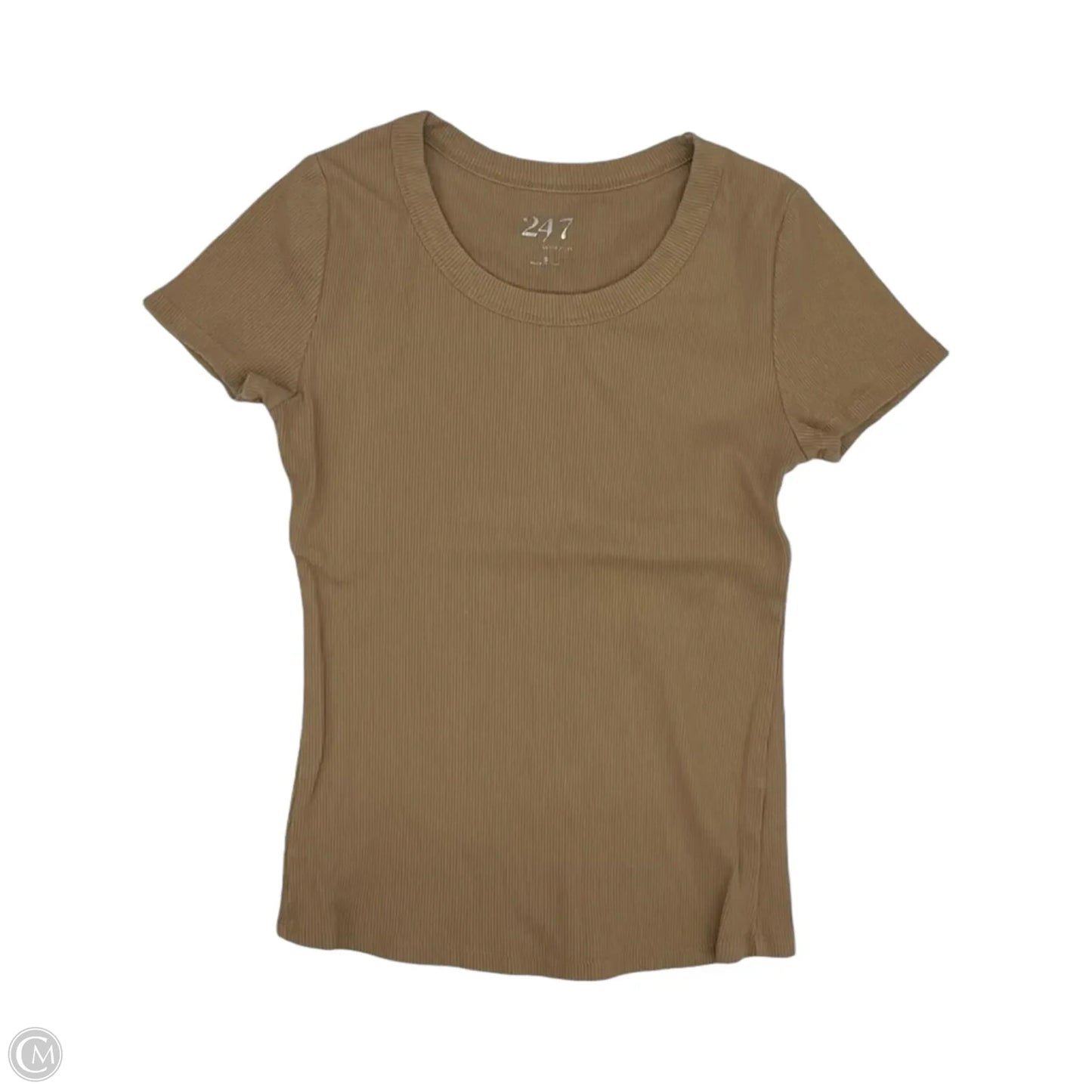 Top Short Sleeve By Maurices In Brown, Size: S