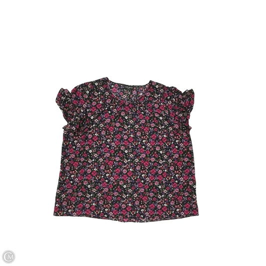 Blouse Short Sleeve By Lane Bryant In Floral Print, Size: 4x