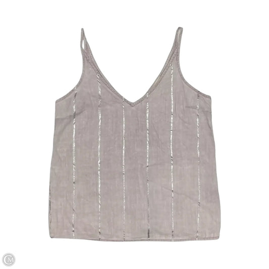 Blouse Sleeveless By Cloth & Stone In Pink & Silver, Size: S