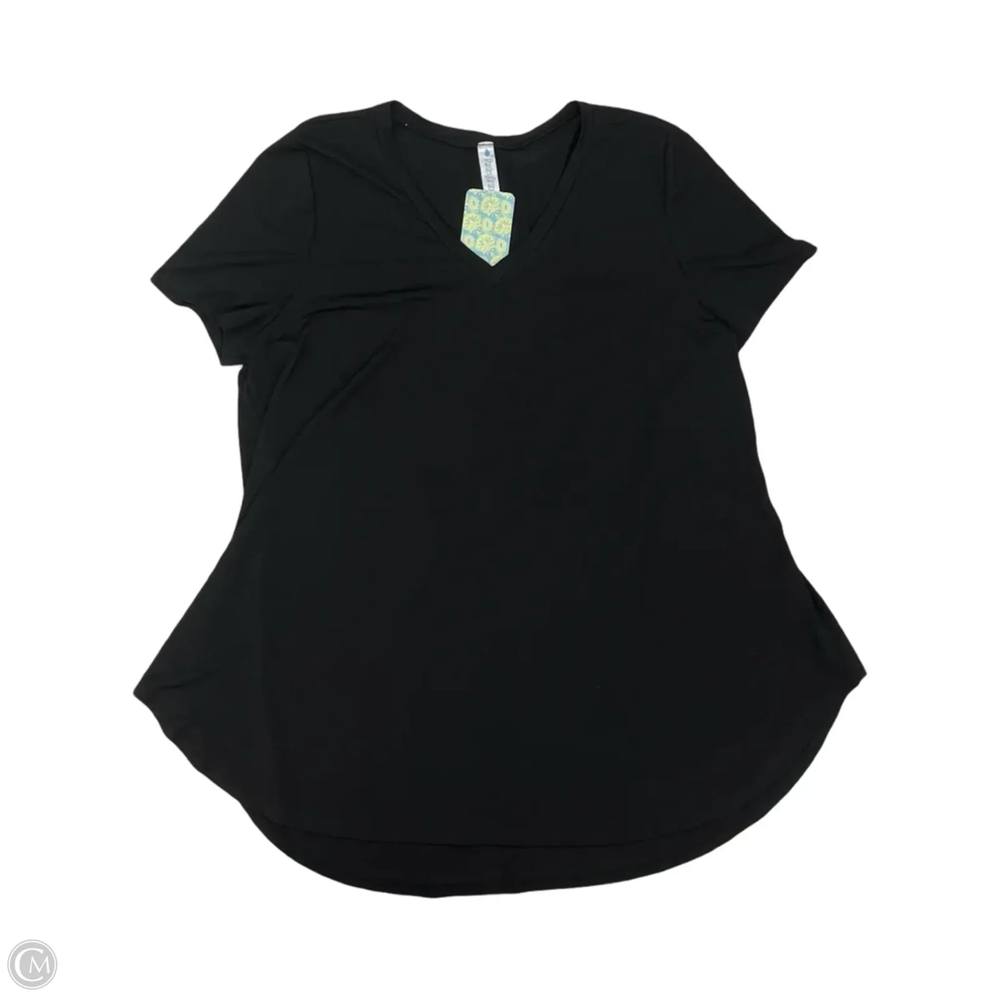 Top Short Sleeve By Paisley Grace In Black, Size: 3x