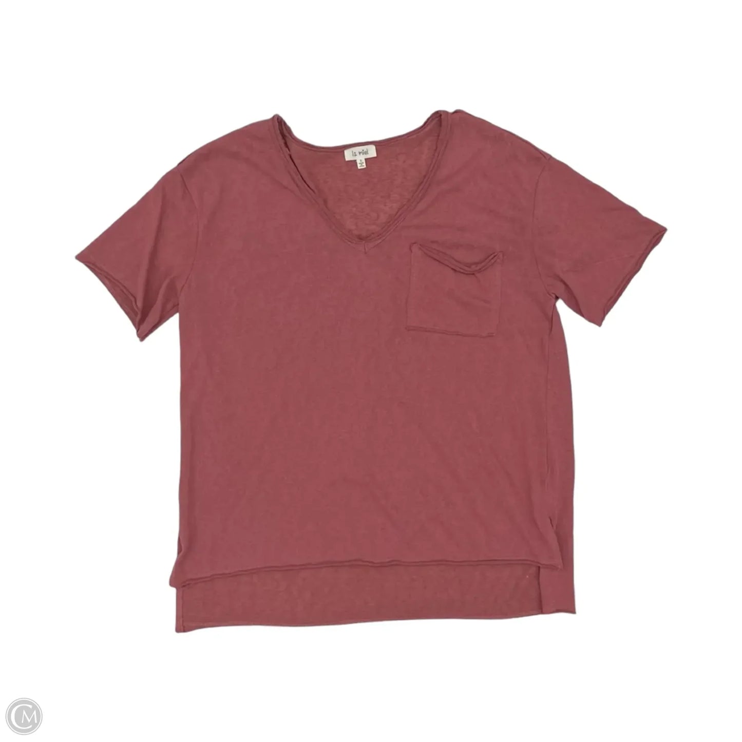 Top Short Sleeve By La Miel In Pink, Size: S